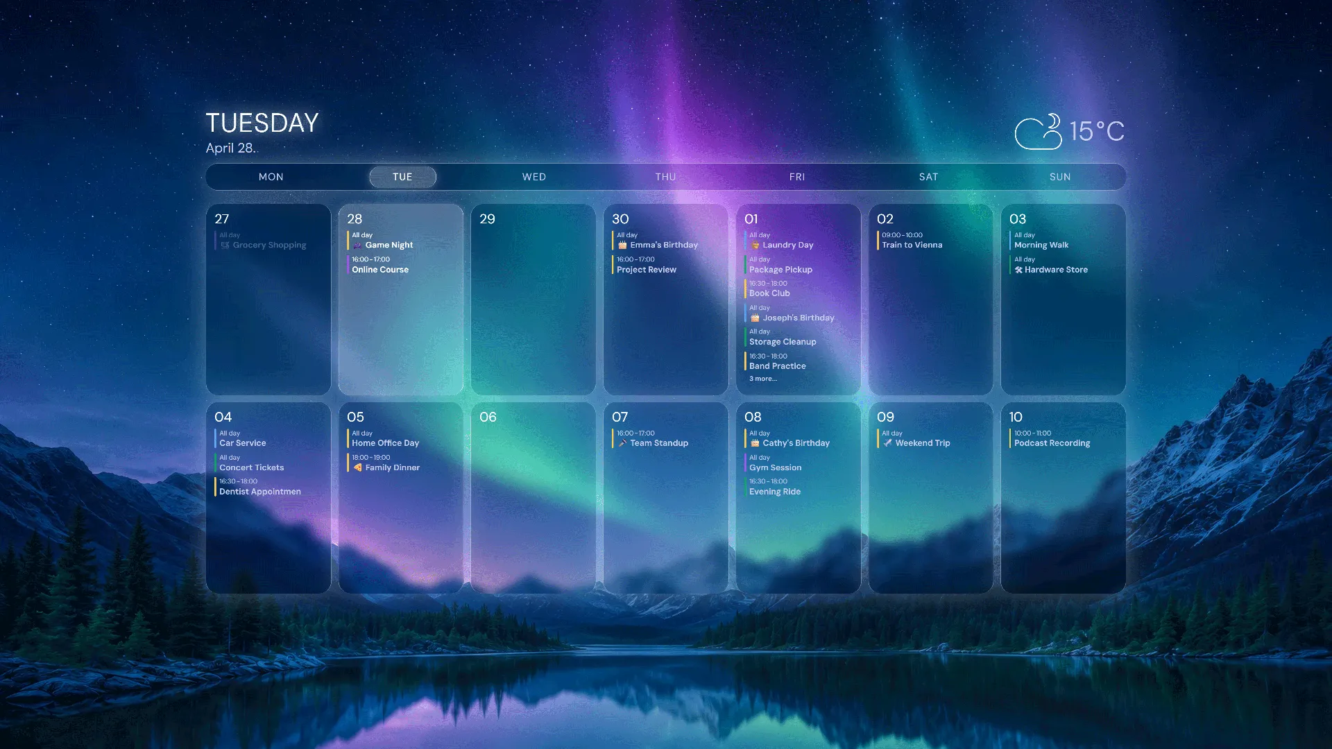 Aurora theme