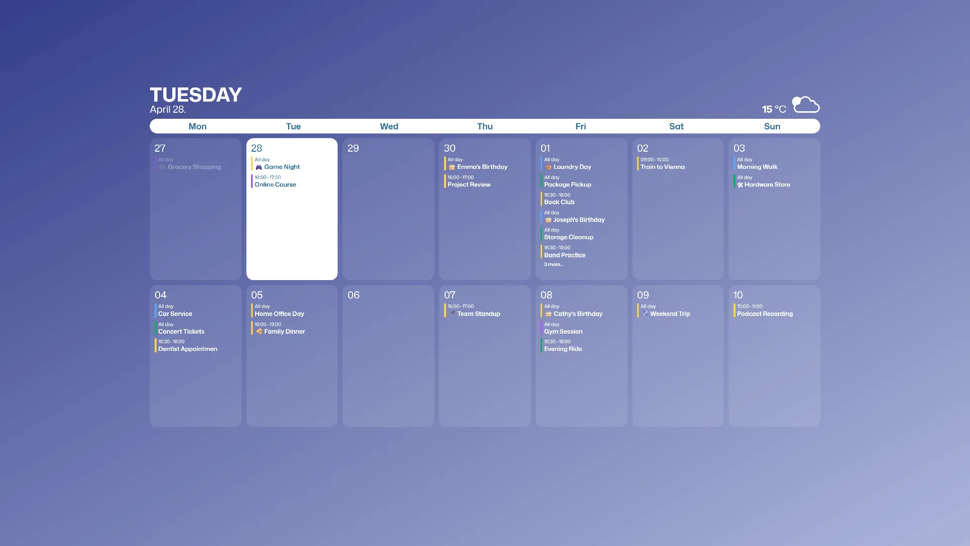 Minimal theme